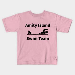 Amity Island Swim Team - black Kids T-Shirt